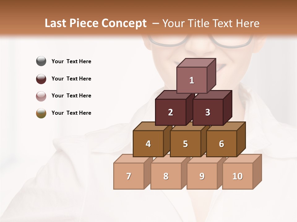 Girl Person Looking PowerPoint Template