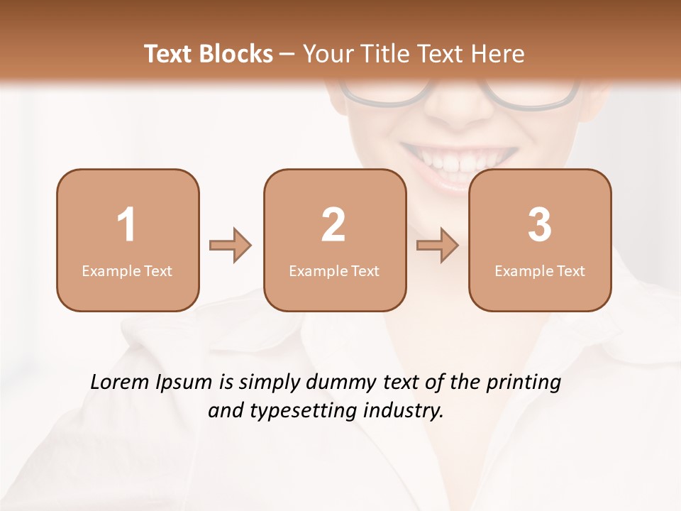 Girl Person Looking PowerPoint Template