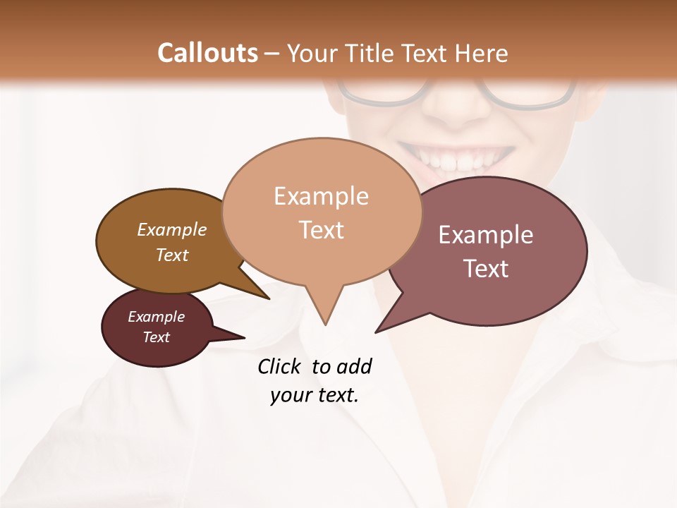 Girl Person Looking PowerPoint Template