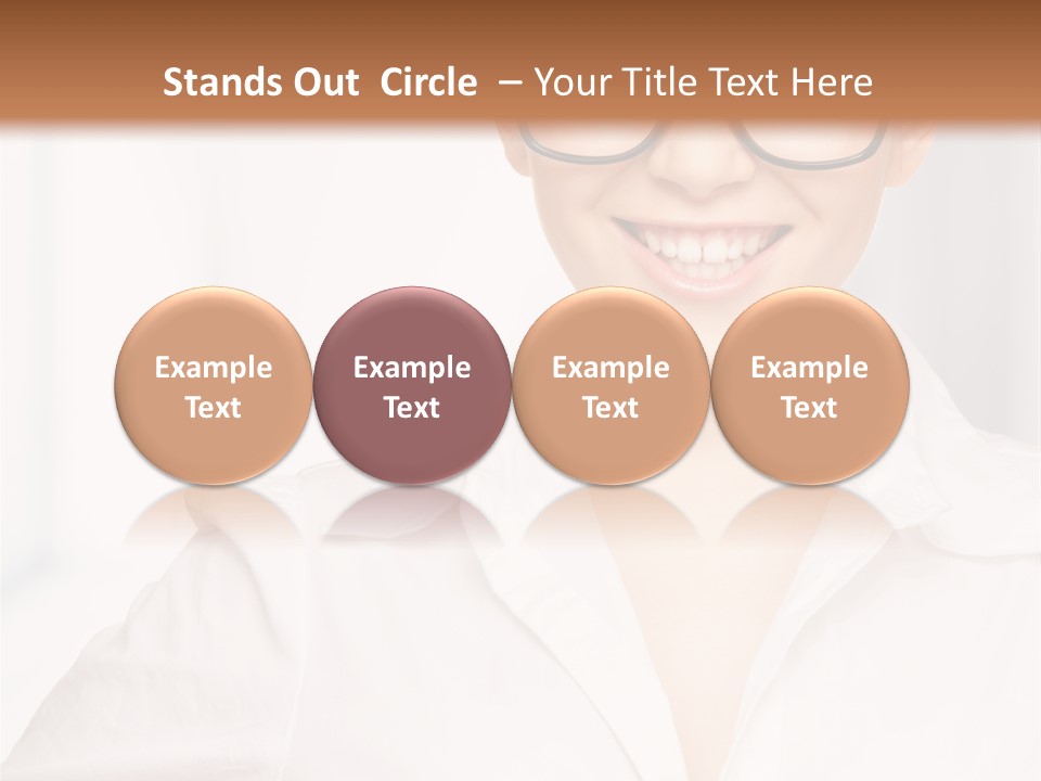Girl Person Looking PowerPoint Template