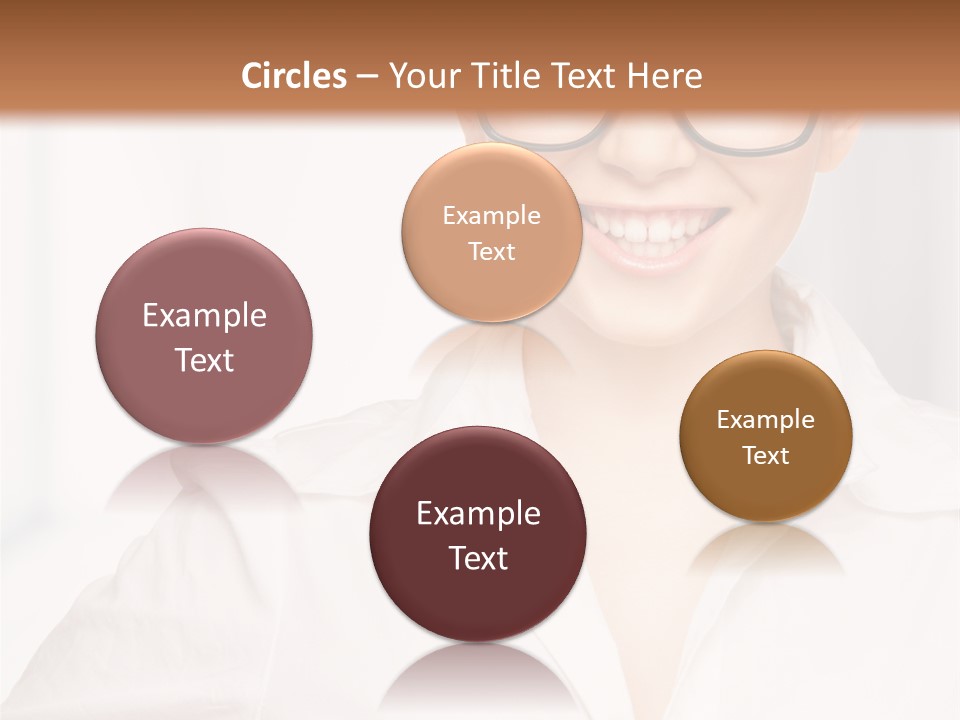 Girl Person Looking PowerPoint Template