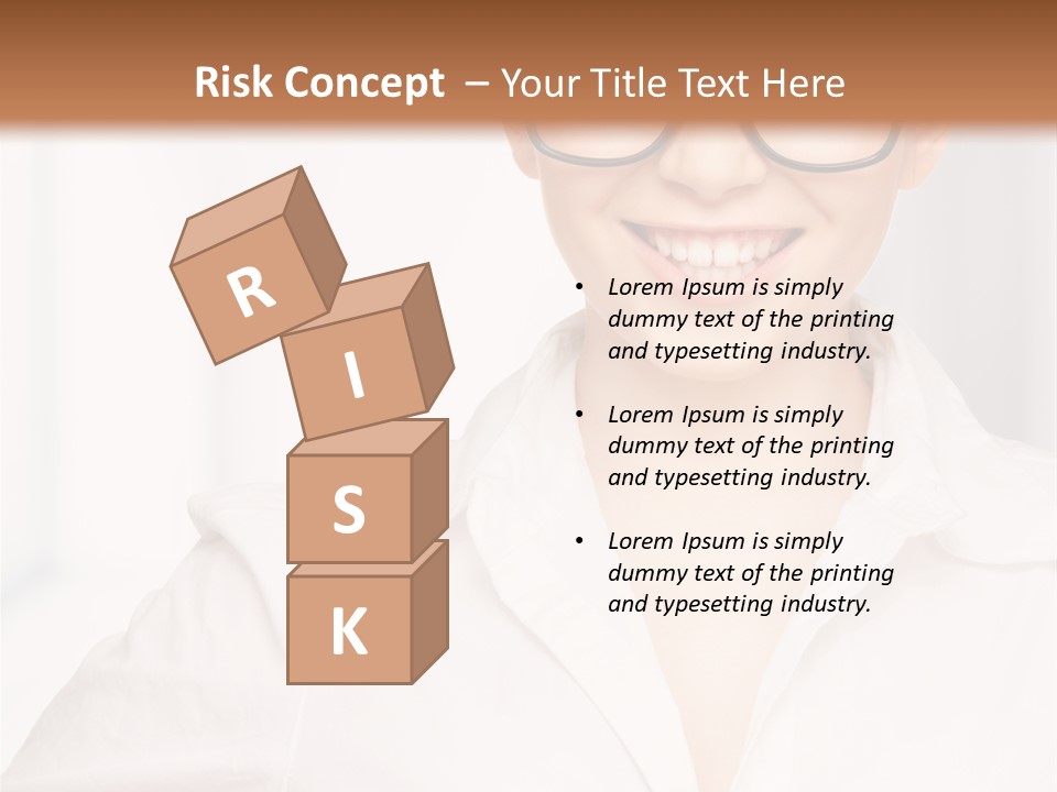 Girl Person Looking PowerPoint Template