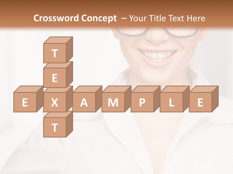 Girl Person Looking PowerPoint Template