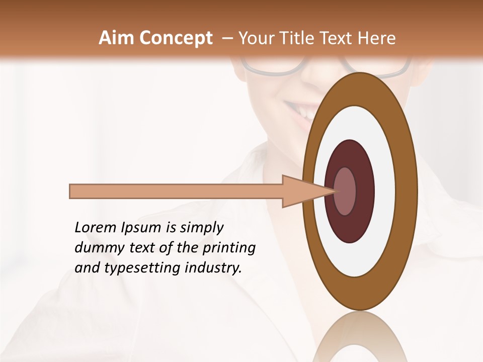 Girl Person Looking PowerPoint Template