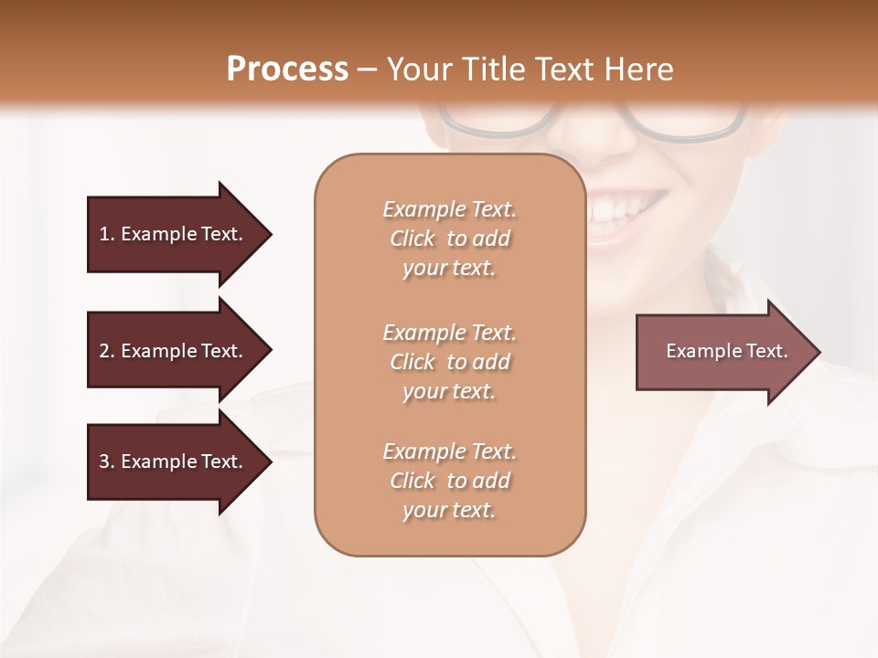 Girl Person Looking PowerPoint Template