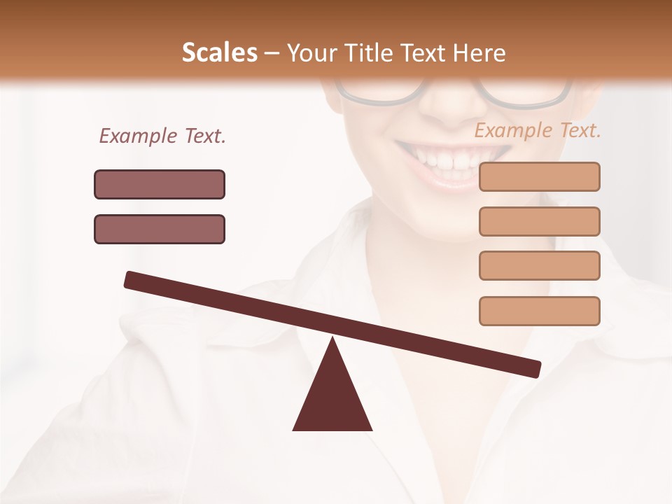 Girl Person Looking PowerPoint Template