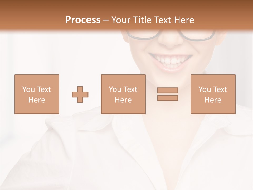 Girl Person Looking PowerPoint Template