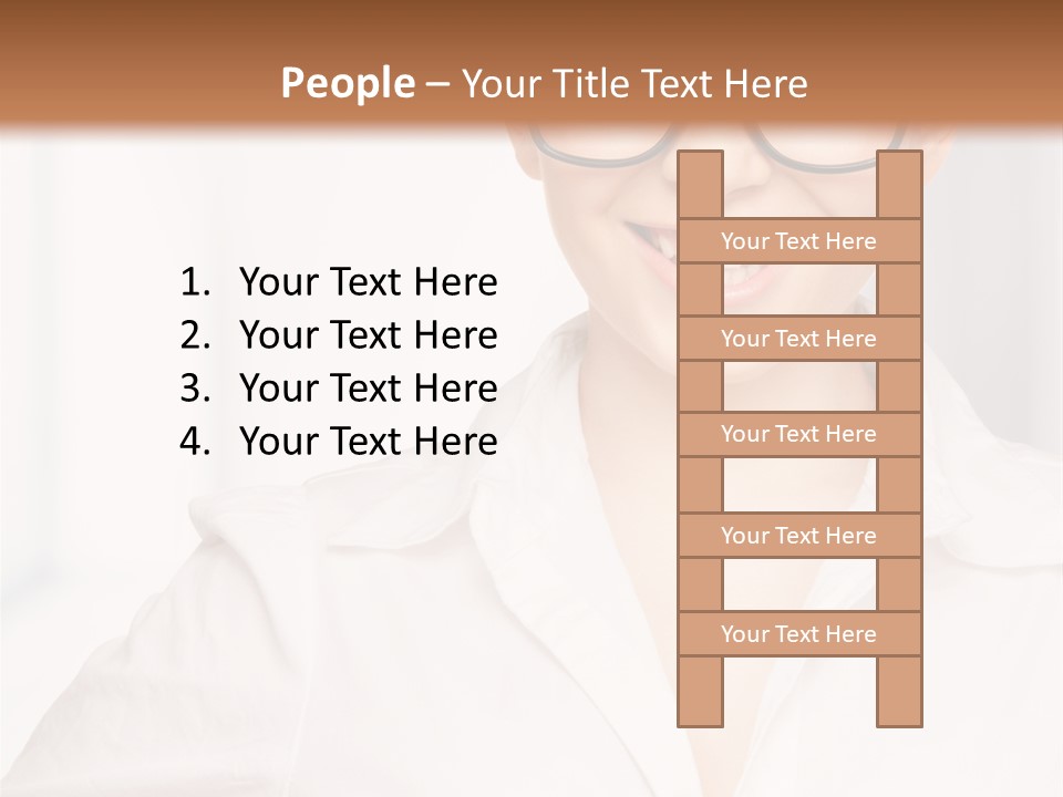 Girl Person Looking PowerPoint Template