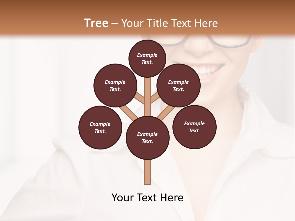 Girl Person Looking PowerPoint Template