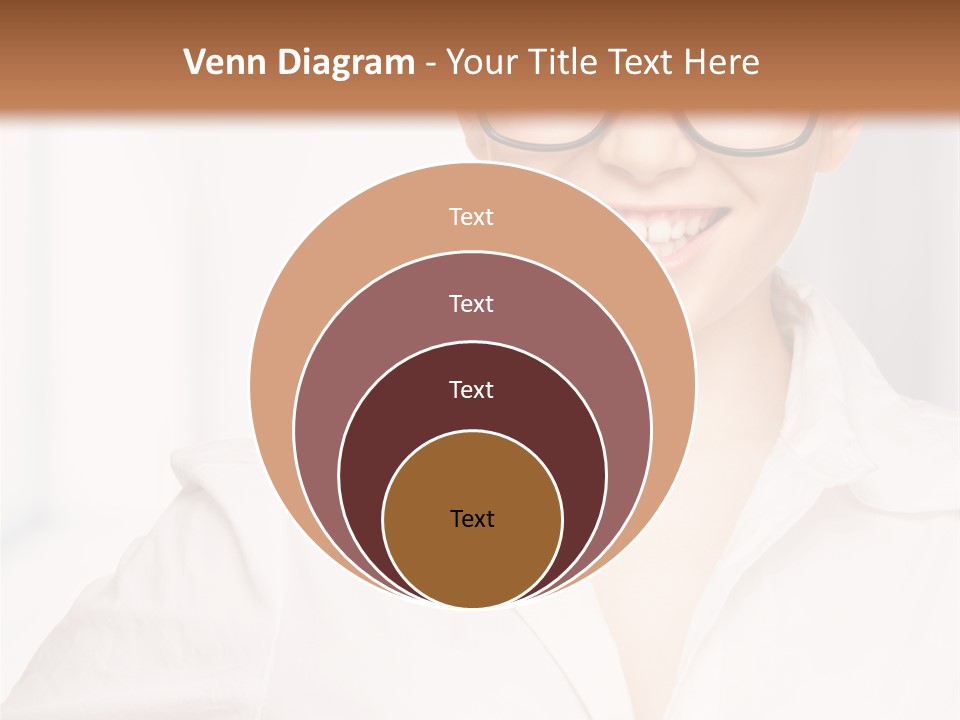 Girl Person Looking PowerPoint Template