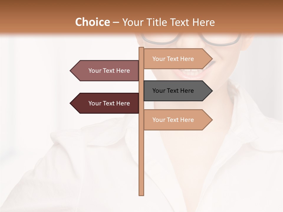 Girl Person Looking PowerPoint Template