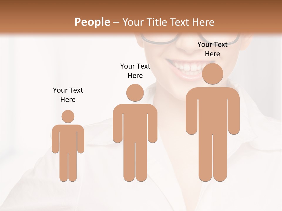 Girl Person Looking PowerPoint Template