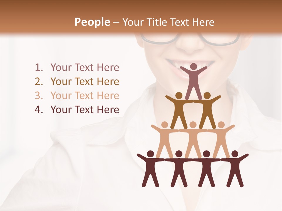 Girl Person Looking PowerPoint Template