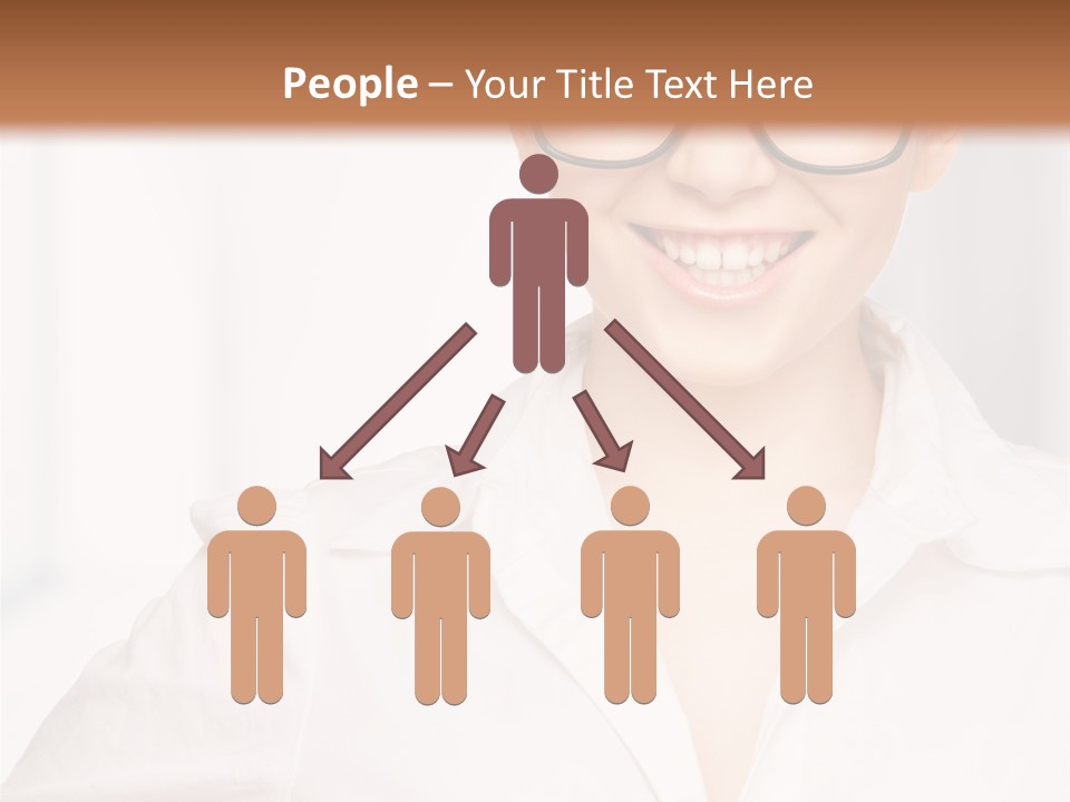 Girl Person Looking PowerPoint Template