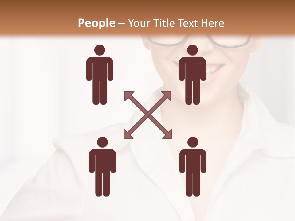 Girl Person Looking PowerPoint Template