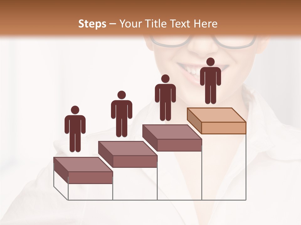 Girl Person Looking PowerPoint Template