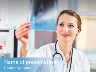 Medic Bone Woman PowerPoint Template