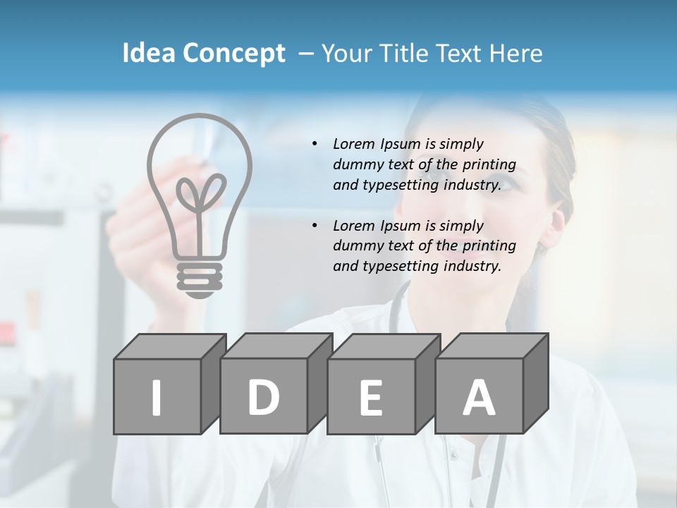 Medic Bone Woman PowerPoint Template