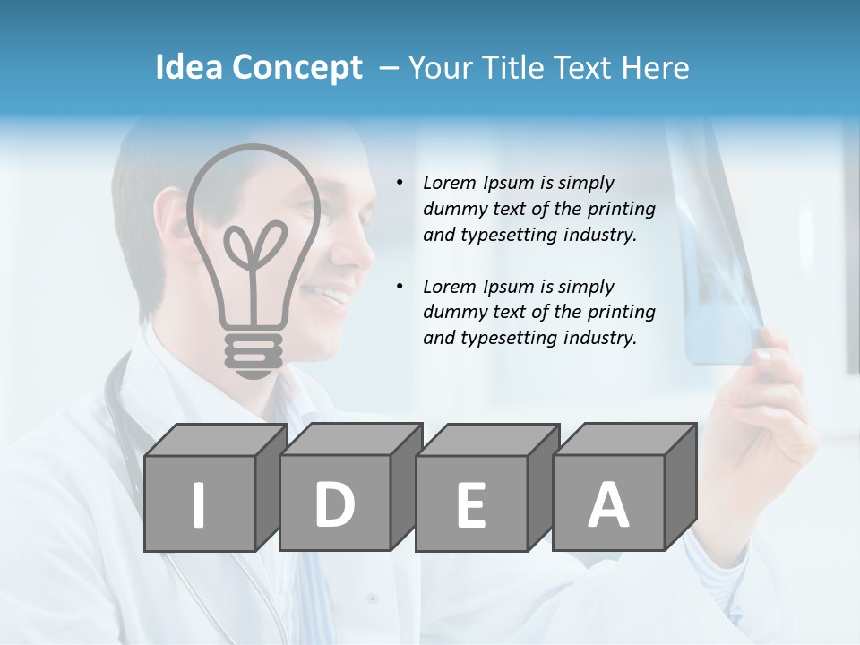 Analysing Man Expert PowerPoint Template