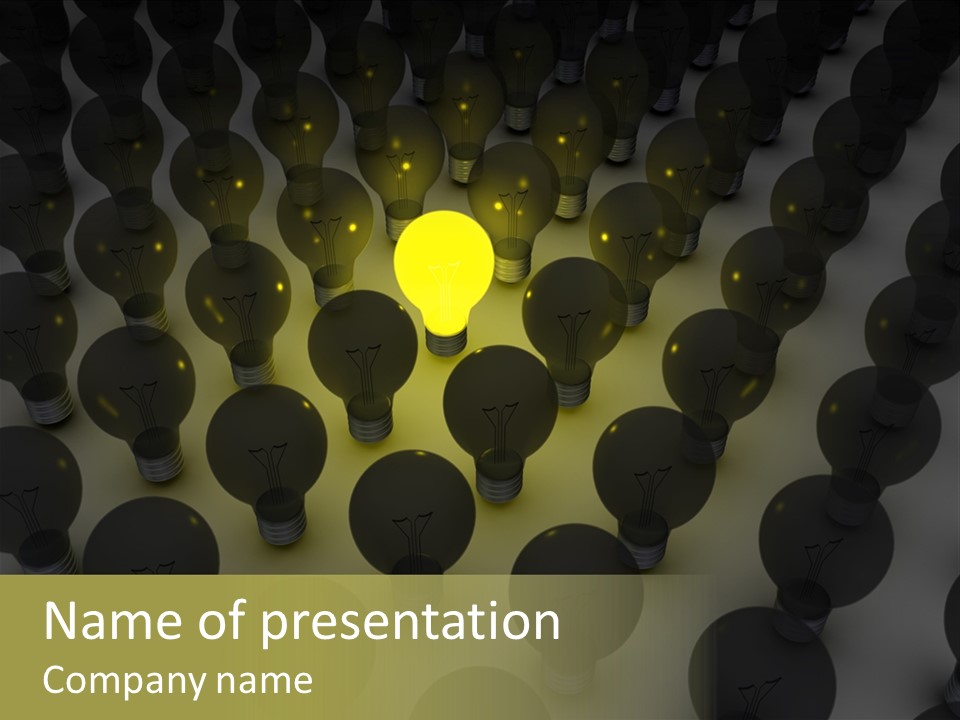 Corporate Shine Row PowerPoint Template