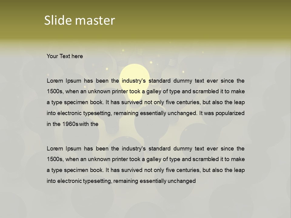 Corporate Shine Row PowerPoint Template