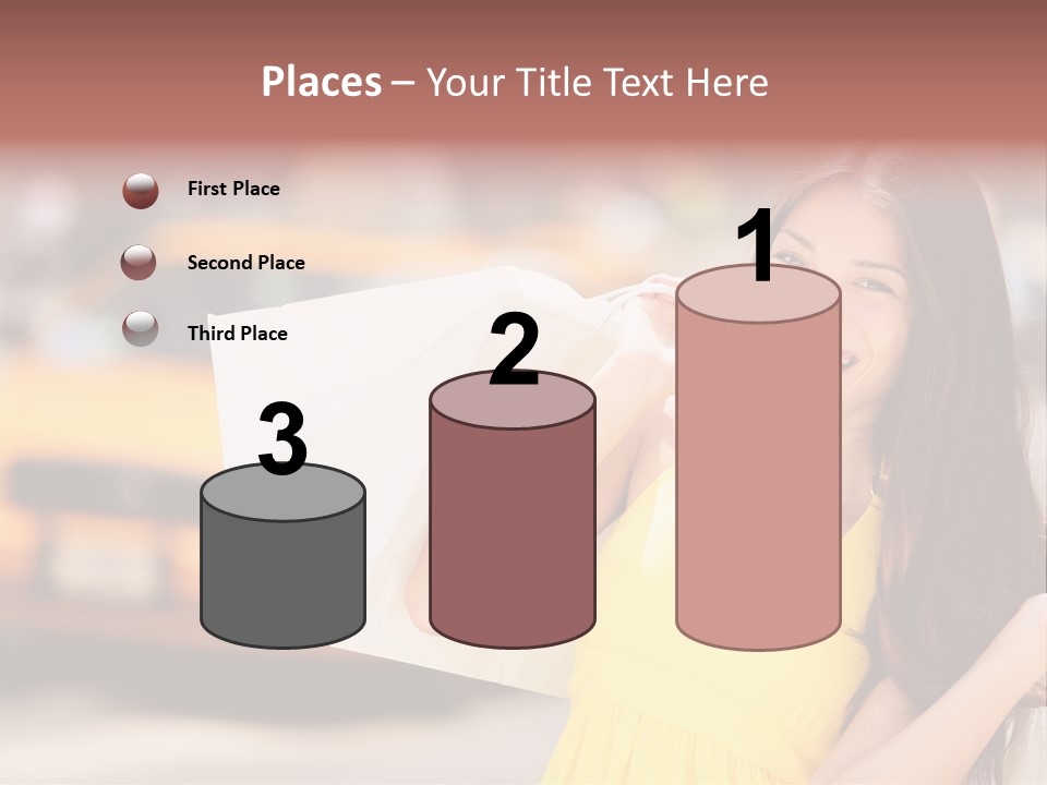 White Car Street PowerPoint Template