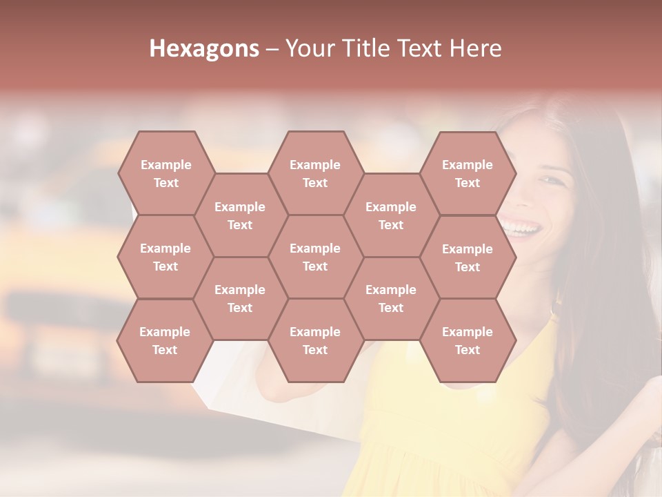 White Car Street PowerPoint Template