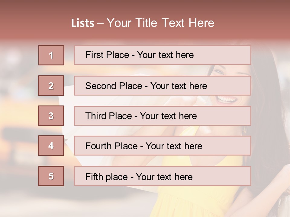 White Car Street PowerPoint Template