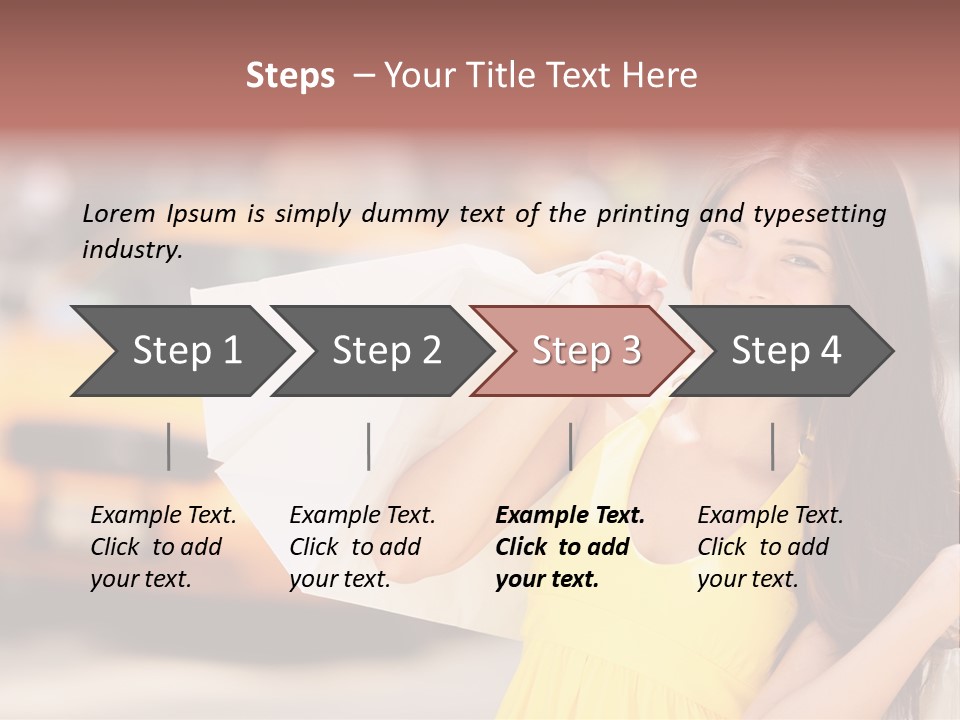 White Car Street PowerPoint Template