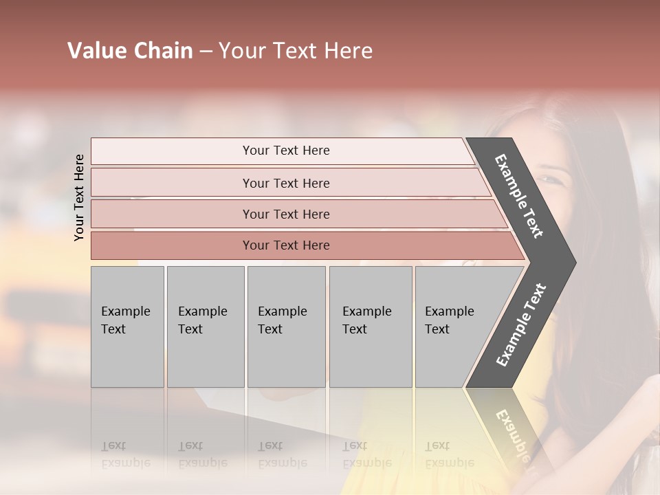 White Car Street PowerPoint Template