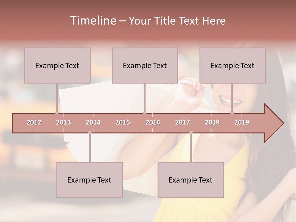 White Car Street PowerPoint Template