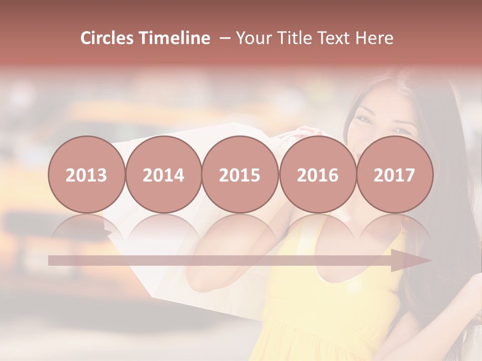 White Car Street PowerPoint Template