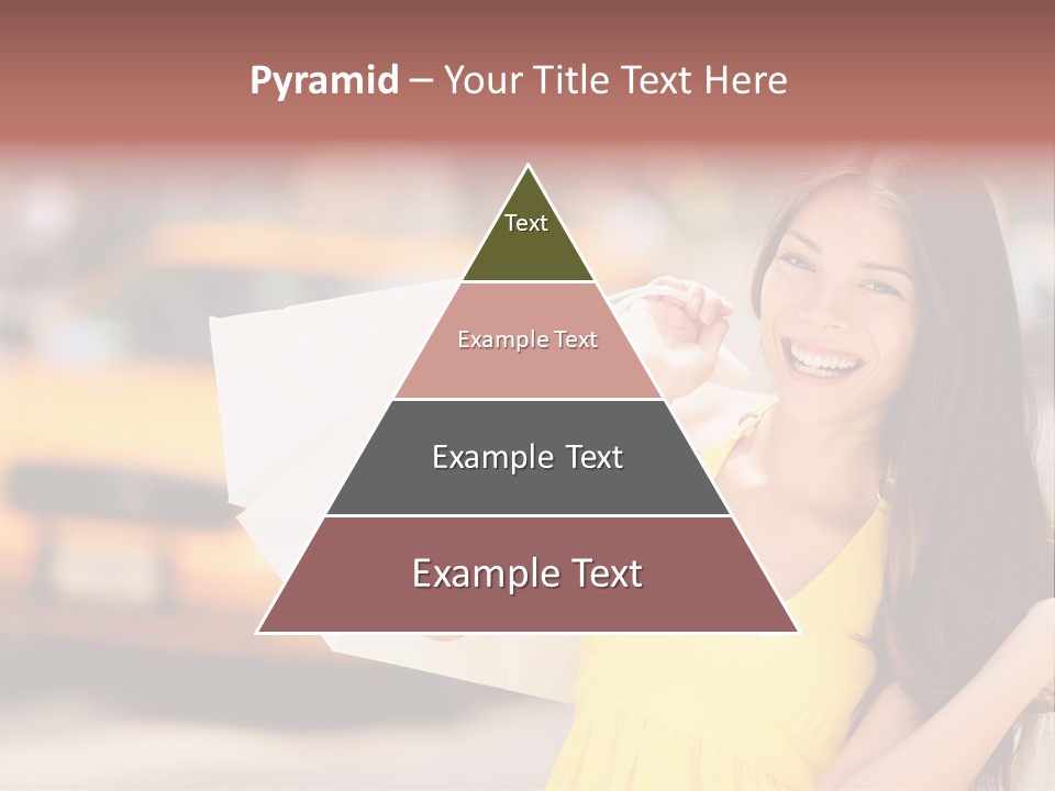 White Car Street PowerPoint Template