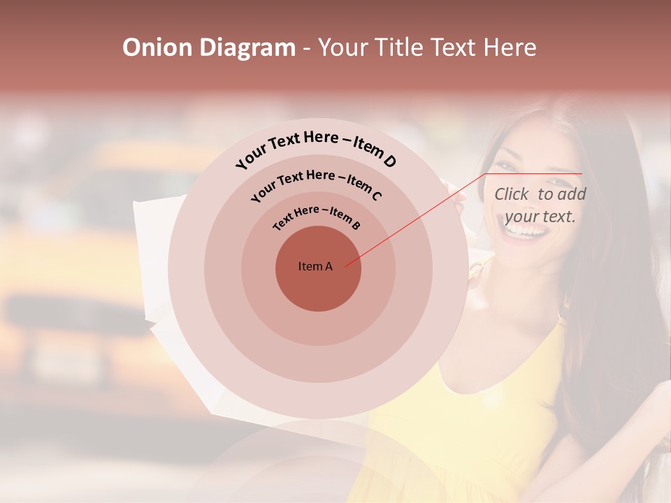 White Car Street PowerPoint Template