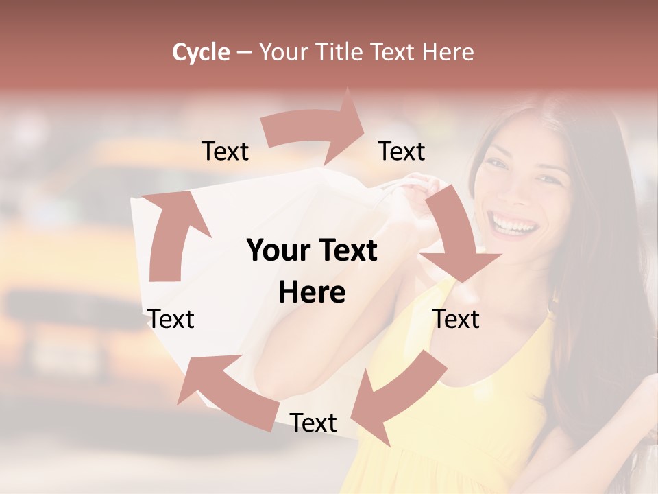 White Car Street PowerPoint Template