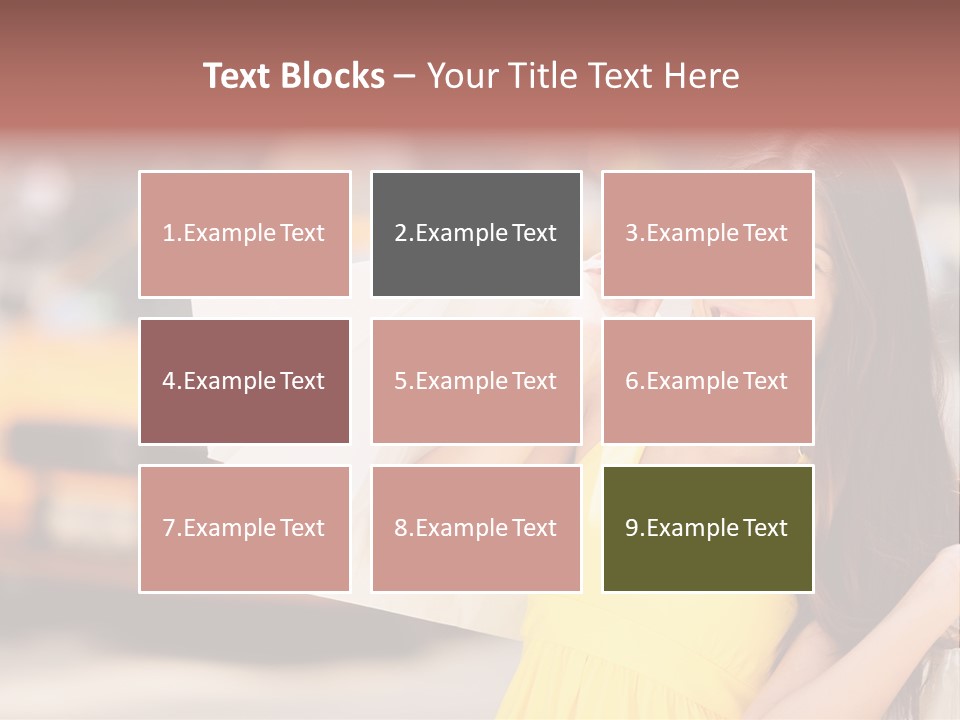 White Car Street PowerPoint Template