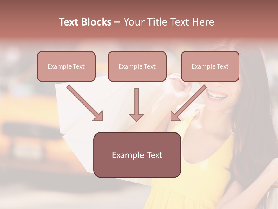 White Car Street PowerPoint Template