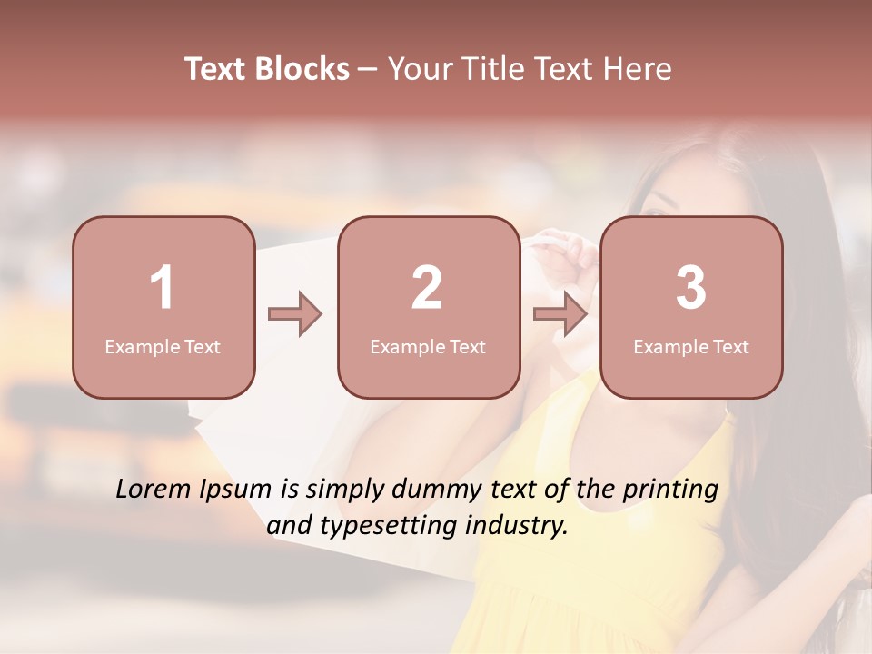 White Car Street PowerPoint Template