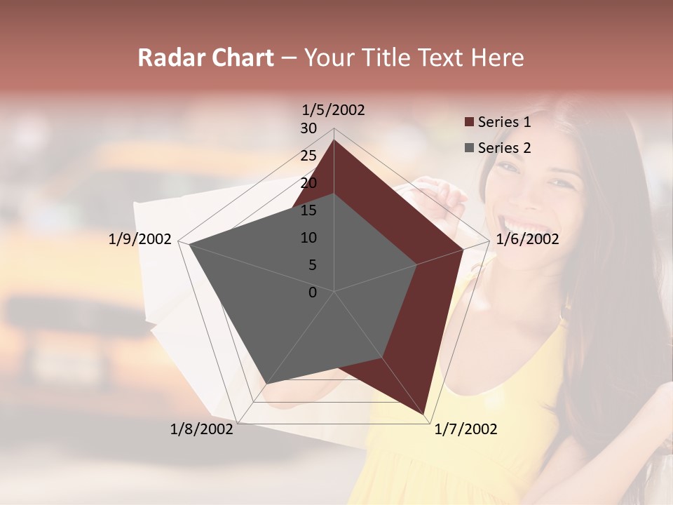 White Car Street PowerPoint Template