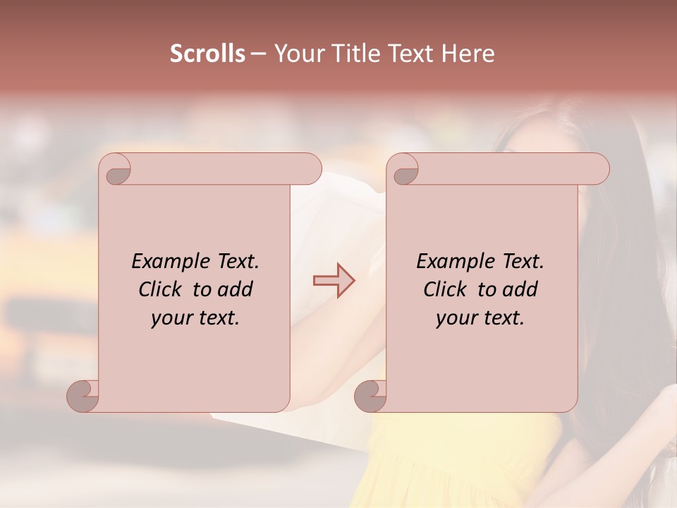 White Car Street PowerPoint Template