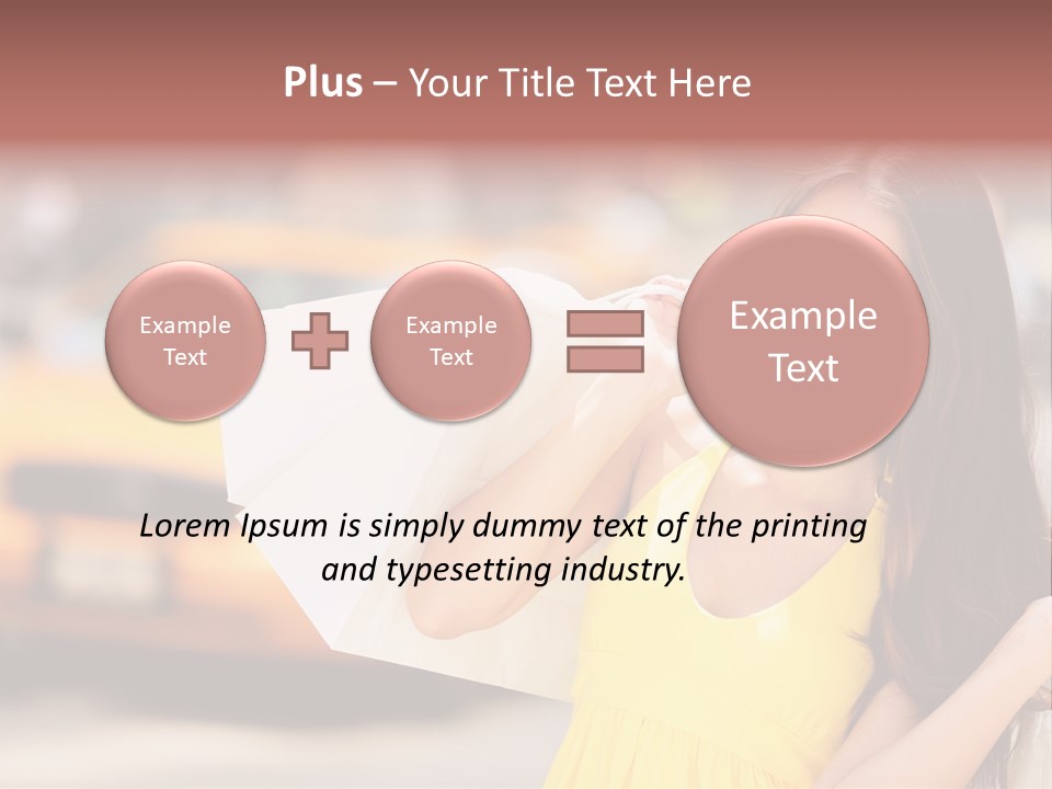 White Car Street PowerPoint Template