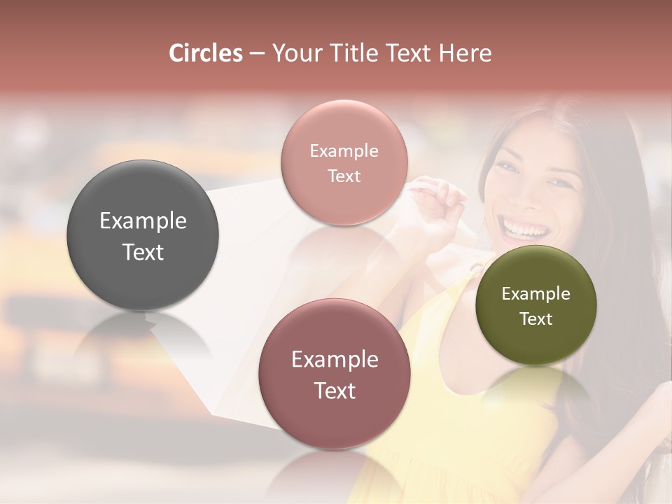 White Car Street PowerPoint Template