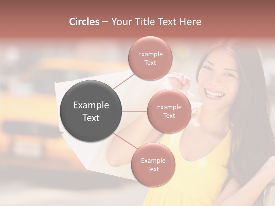 White Car Street PowerPoint Template