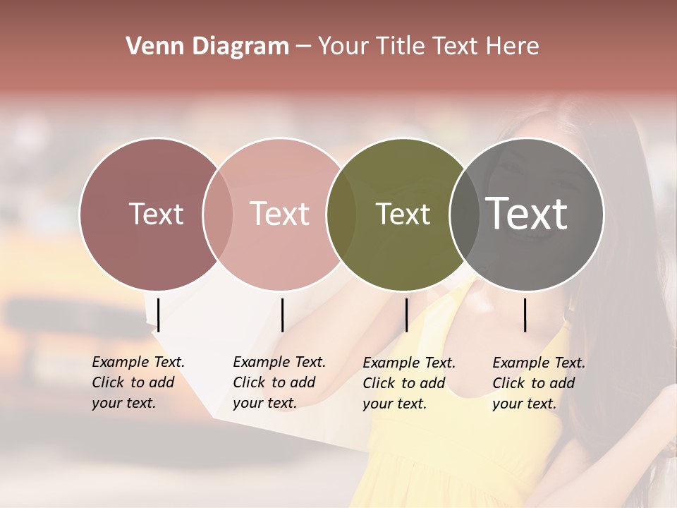 White Car Street PowerPoint Template