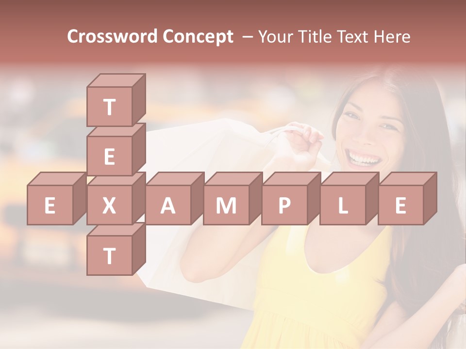 White Car Street PowerPoint Template