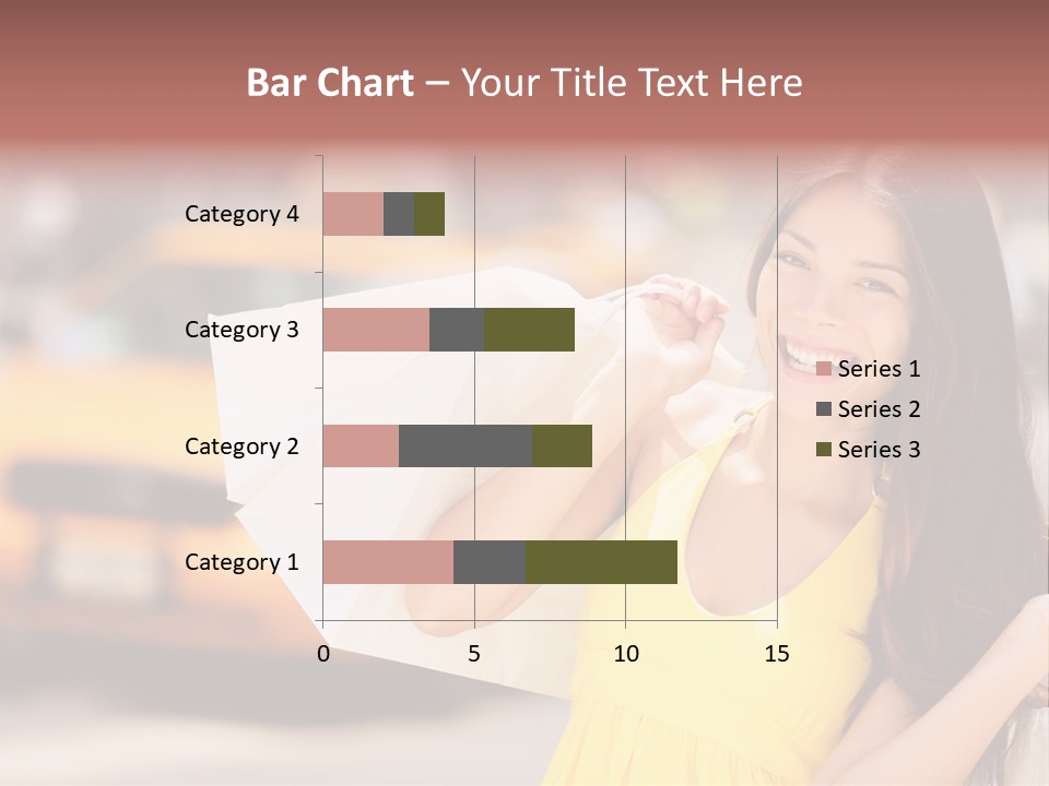 White Car Street PowerPoint Template