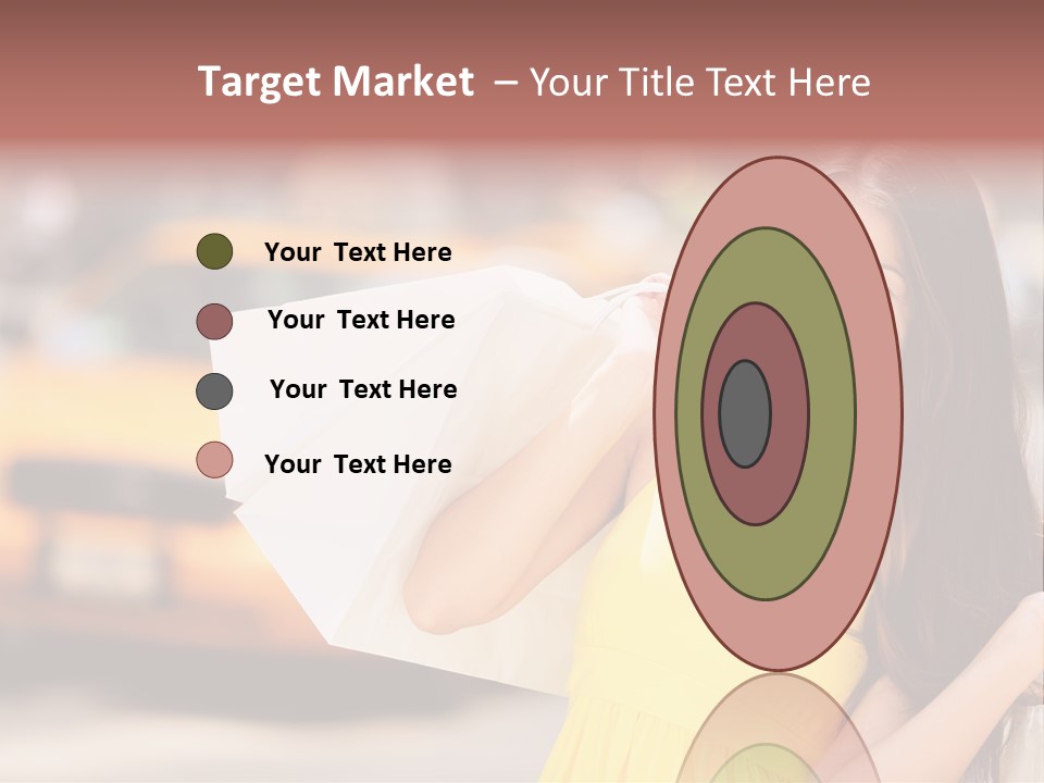 White Car Street PowerPoint Template