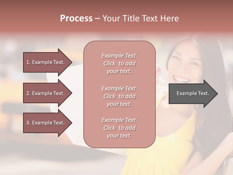 White Car Street PowerPoint Template