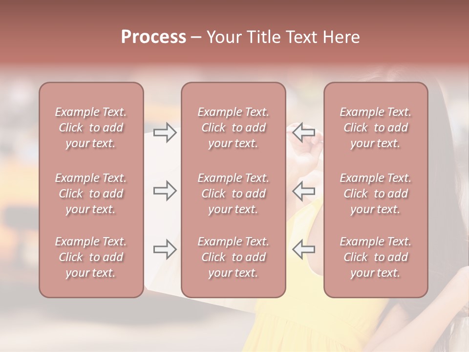 White Car Street PowerPoint Template