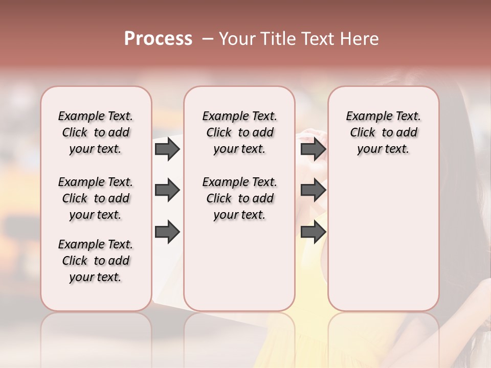 White Car Street PowerPoint Template